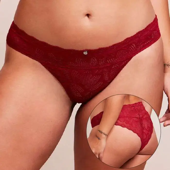 Calcinha Tanga Brasileira Em Renda