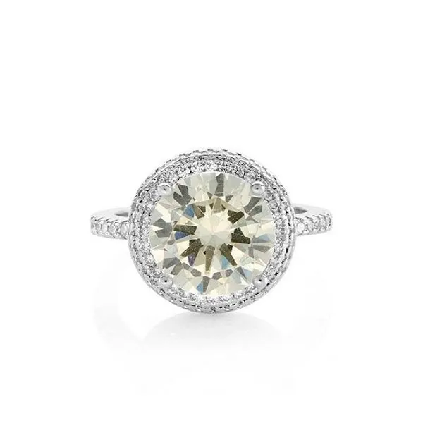 Canary Sparkle Solitaire Ring