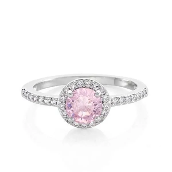 Pink Halo Ring