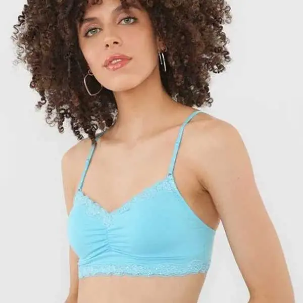 Suti? Top Com Bojo Remov?vel Com Detalhe Em Renda - Capri - G