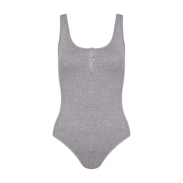 BODY REGATA EM VISCOSE CANELADA