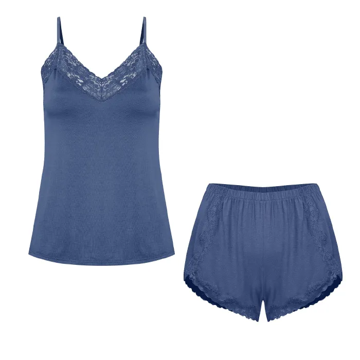 Short Doll Al?as Finas Em Viscose E Renda Happy
