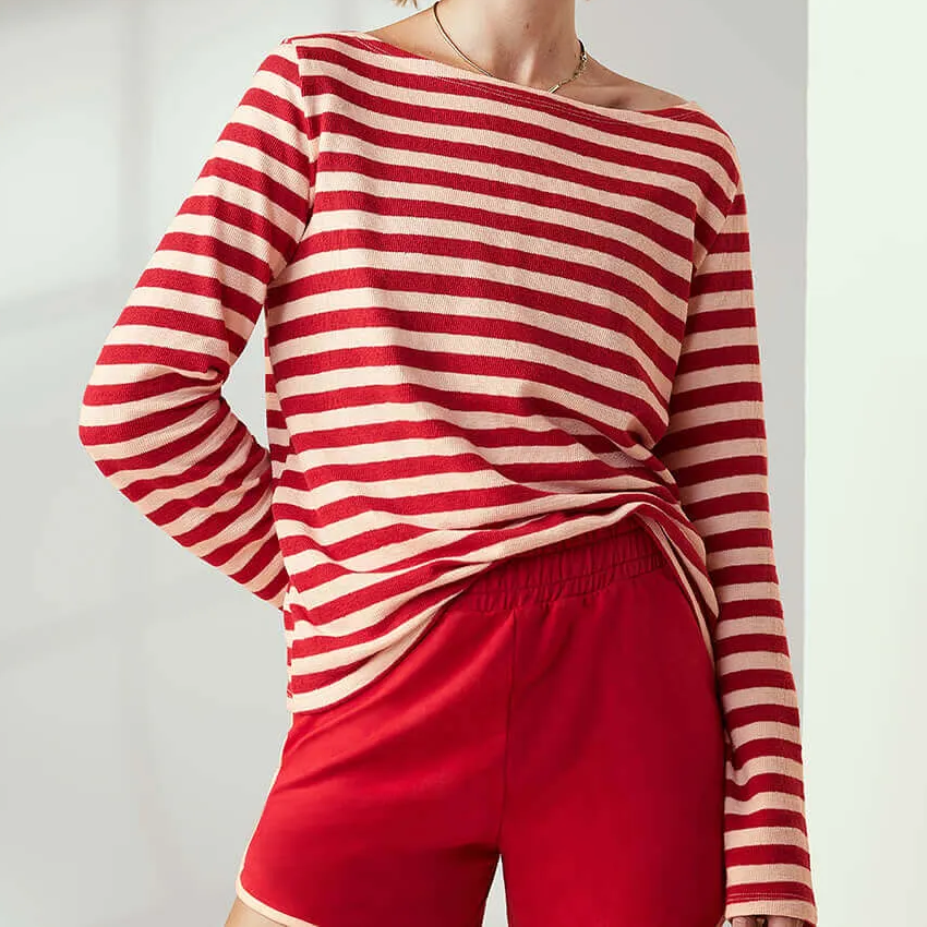 BLUSA MANGA LONGA LISTRADA NAUTICAL