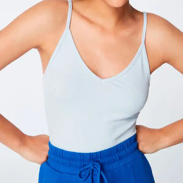 Deri Sleeveless - Sky Blue