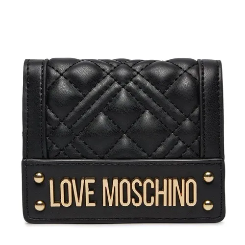 PORTAFOGLIO QUILTED PU NERO GAL.ORO