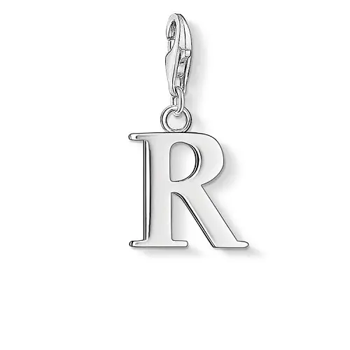 Charm R, plata de ley 925, liso