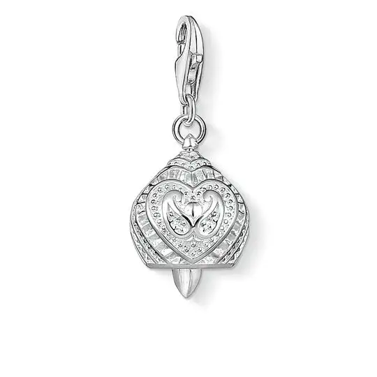 "Colgante Charm ""Campanita"", plata de ley 925, liso"