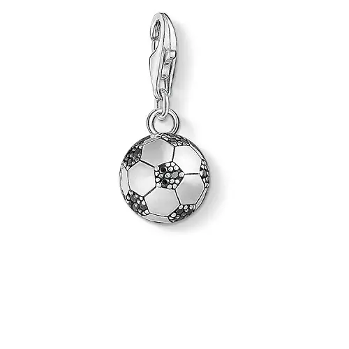 "Charm pendant ""Football"", 925 Sterling Silver"