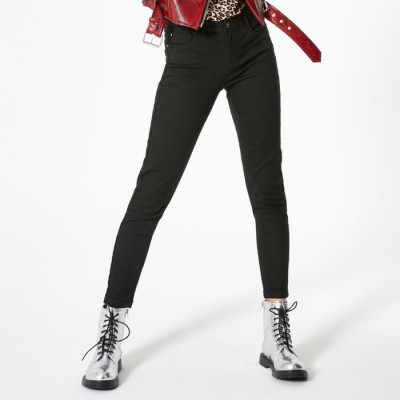High-Waisted Skinny Trousers