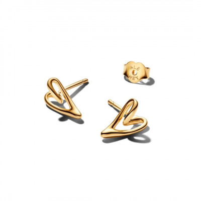 Earrings studs heart small scale