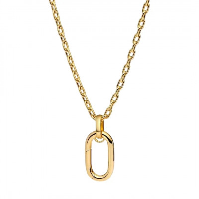 XL link 14k gold-plated necklace
