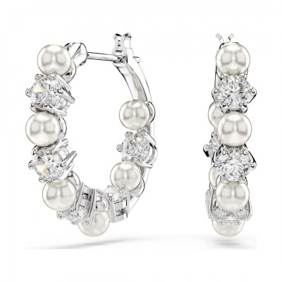 MATRIX:PE PEARL HOOPS WHITE/RHS