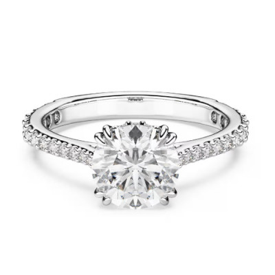 RE STILLA:RING COCR PAVÉ WHITE/UPD 50