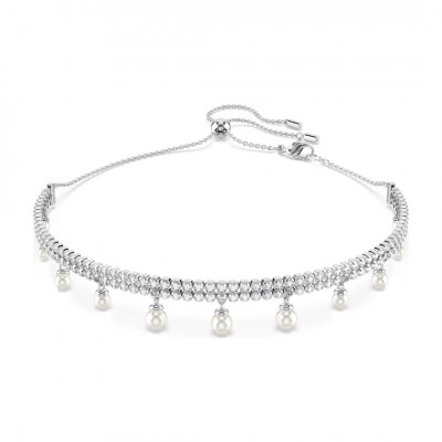 SS25 CAPSULE:CHOKER PRL WHITE/RHS