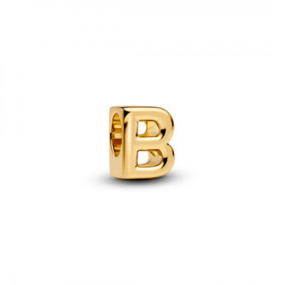 LETTER B 14K GOLD-PLATED CHARM