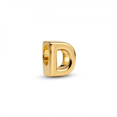 LETTER D 14K GOLD-PLATED CHARM