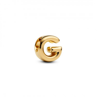 LETTER G 14K GOLD-PLATED CHARM