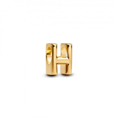 LETTER H 14K GOLD-PLATED CHARM