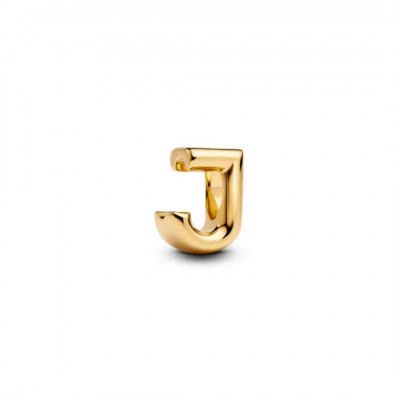 LETTER J 14K GOLD-PLATED CHARM