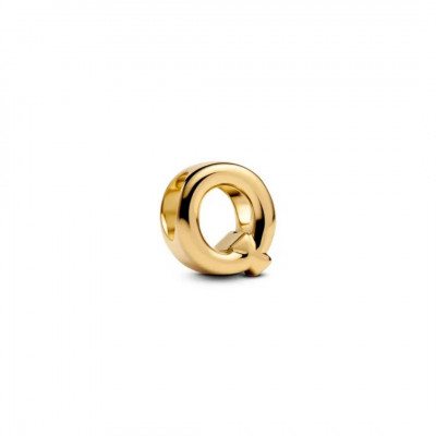 LETTER Q 14K GOLD-PLATED CHARM
