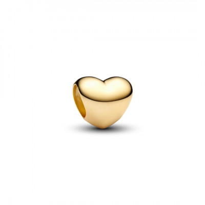 Mini heart 14k gold-plated charm