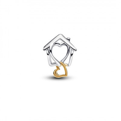 Home sterling silver and 14k gold-plated charm