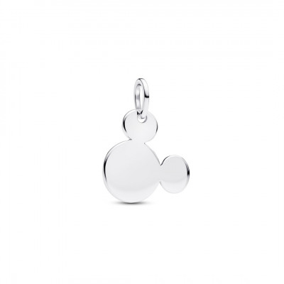 Disney engravable Mickey Mouse sterling silver dangle