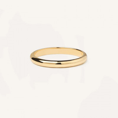 AN Yellow Gold Bold Ring 10