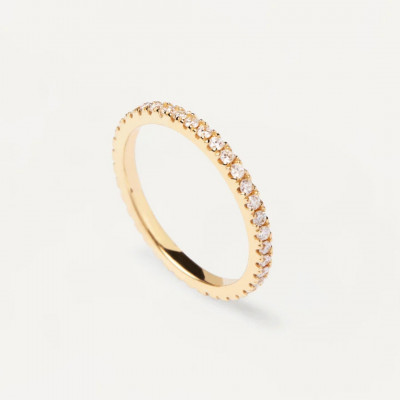 AN Diamonds and gold Eternity Medium Ring 12