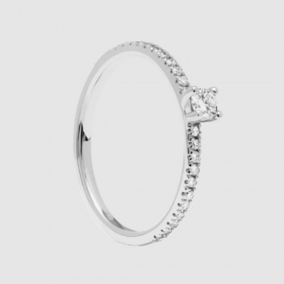 AN Diamonds And White Gold Solitaire Supreme Ring 12