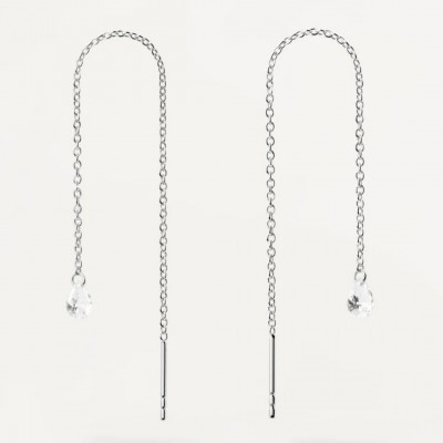 AR Waterfall drop silver Earrings U