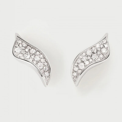 AR Diamonds and white gold Violet earrings U