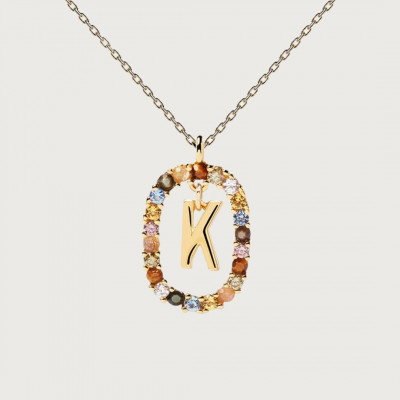 CO Letter K Necklace U