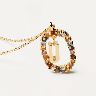CO Letter U Necklace U