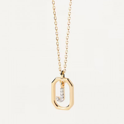 CO Mini Letter J Necklace U