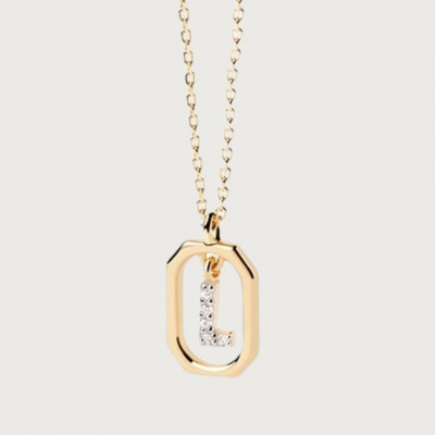 CO Mini Letter L Necklace U