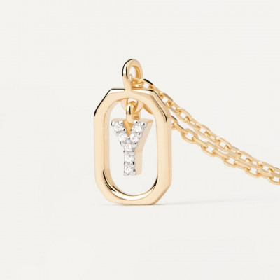 CO Mini Letter Y Necklace U