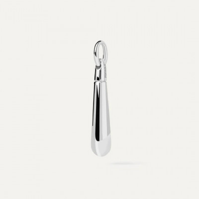 CO Large Drop Silver Pendant U
