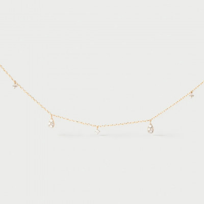 CO Diamonds and gold Sandy necklace U