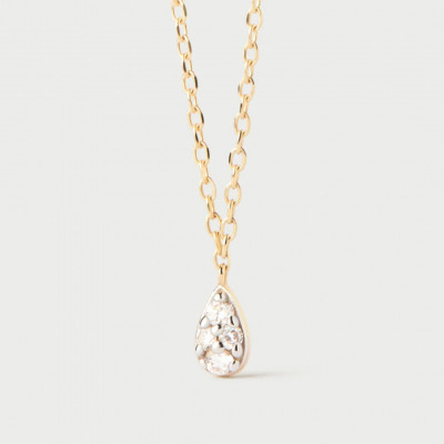 CO Diamonds and gold Rio solitary necklace U