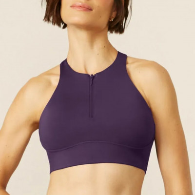 TOP HALTER NECK COM ZÍPER E COSTAS NADADOR