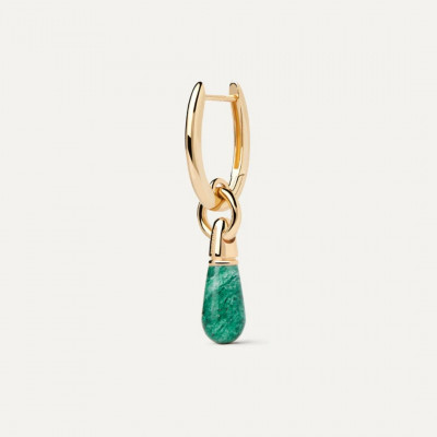 PG Green Aventurine Jupiter Single Hoop U