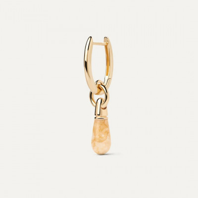 PG Yellow Aventurine Jupiter Single Hoop U
